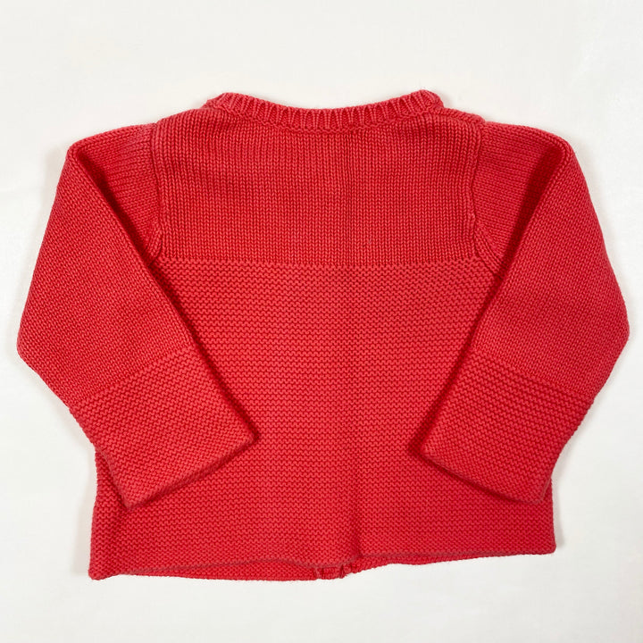 Jacadi red cardigan 6M/67 2