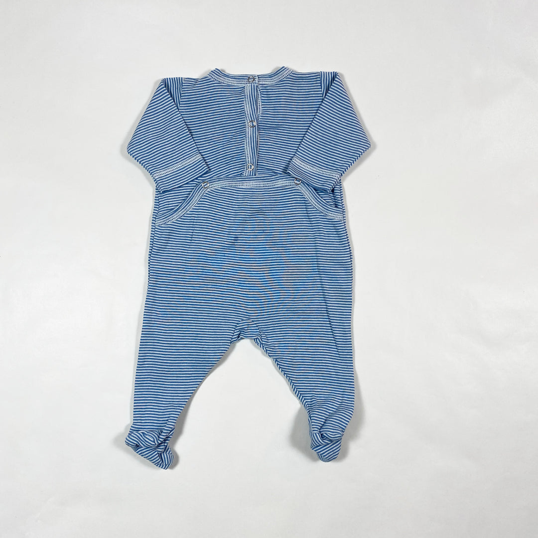 Petit Bateau blue striped pyjama, long 1M/54 2