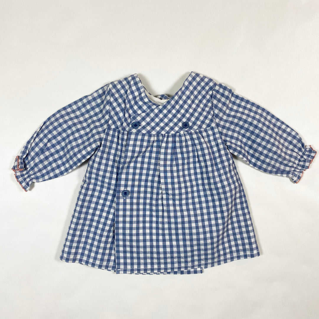 Cadet Rousselle blue gingham dress 1M 3