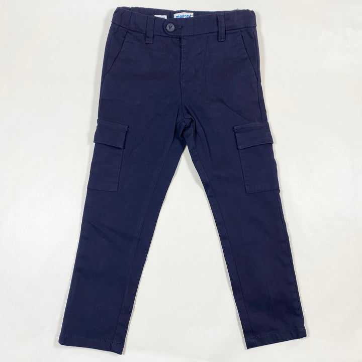 Mayoral navy cargo slim fit pants 104cm/4Y 1