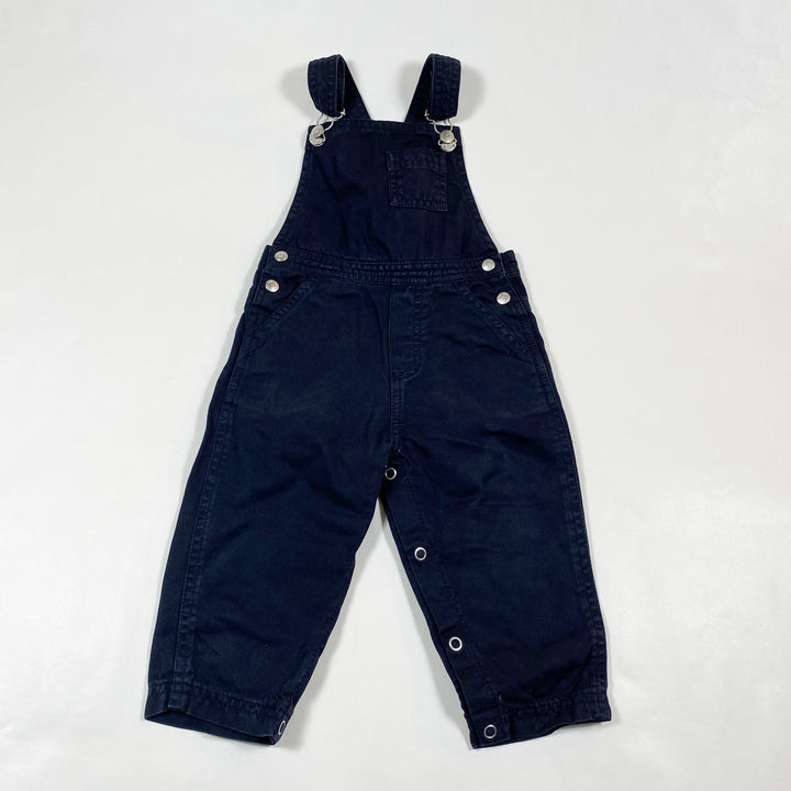 Petit Bateau dark denim dungarees 6M/67 1