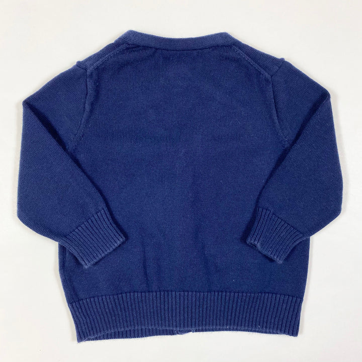 Ralph Lauren navy cotton cardigan 9M 3