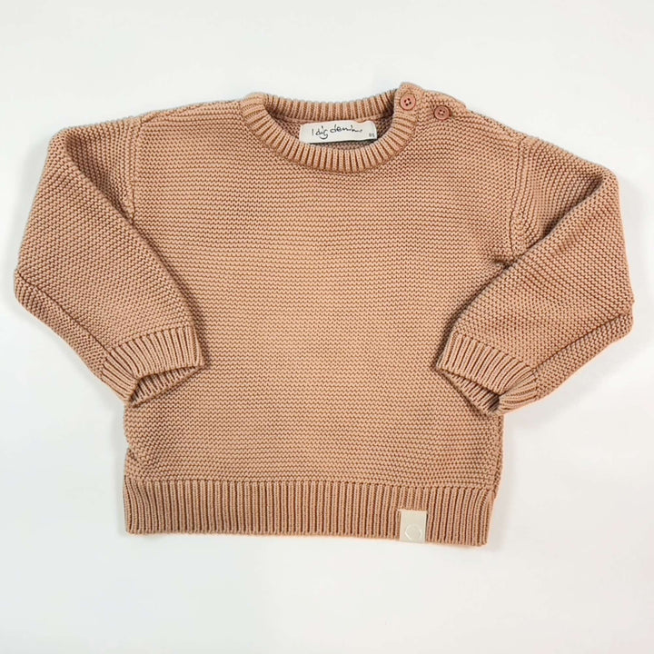 I Dig Denim caramel cotton knit pullover 86cm 1