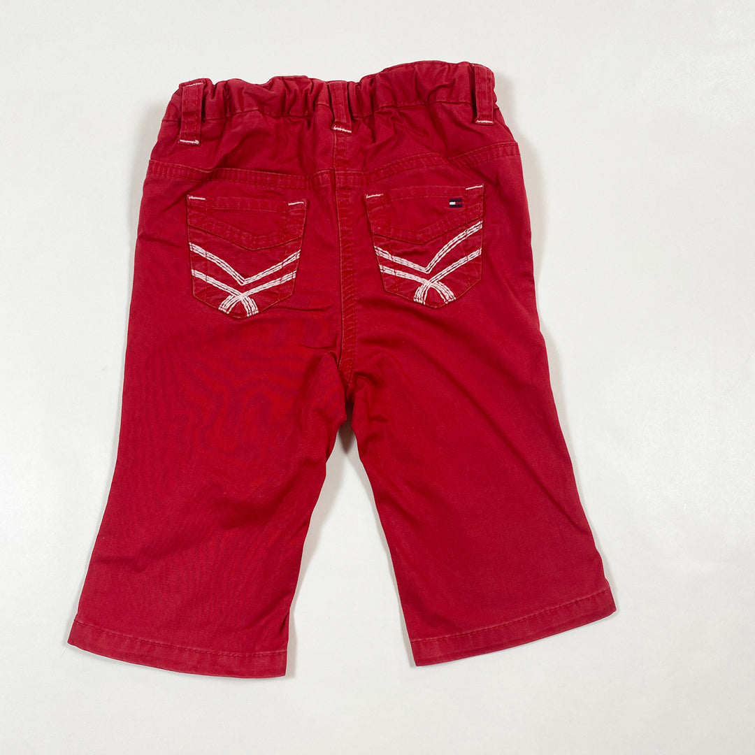 Tommy Hilfiger red trousers 6-9M 2