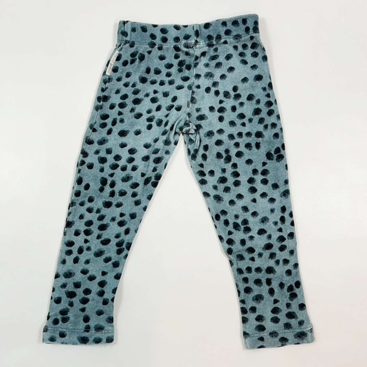 Maed for Mini steel blue dotted leggings 1Y 2