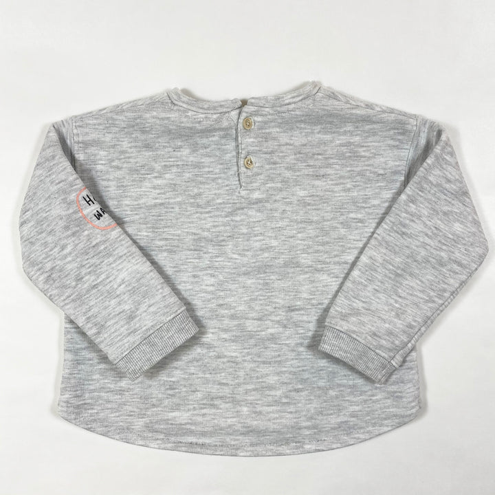 Zara graues Katzen-Sweatshirt 12-18M/86