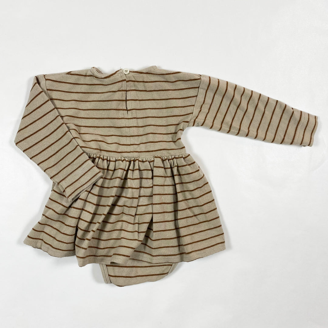 MarMar Copenhagen beige stripe body dress 1Y 2