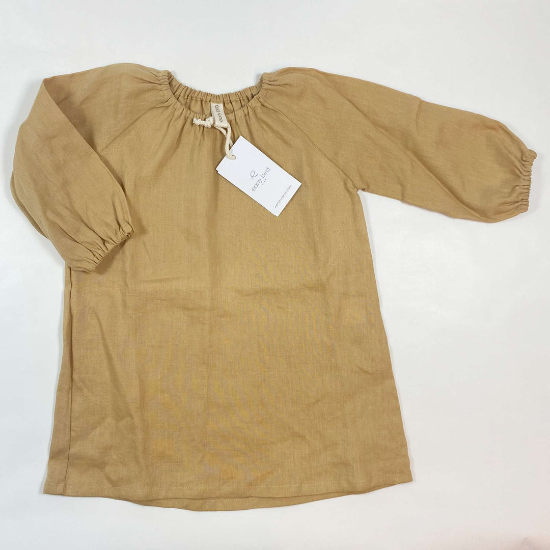 Early Bird soft mustard linen dress Second Season 12/24M 1