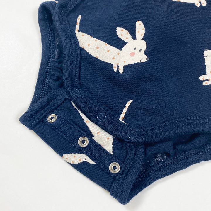 Lindex navy dog wrap body 56/1-2M 3