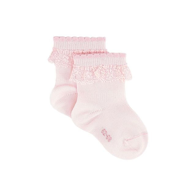 Falke Romantic lace light pink cotton-blend socks Second Season diff. sizes 2