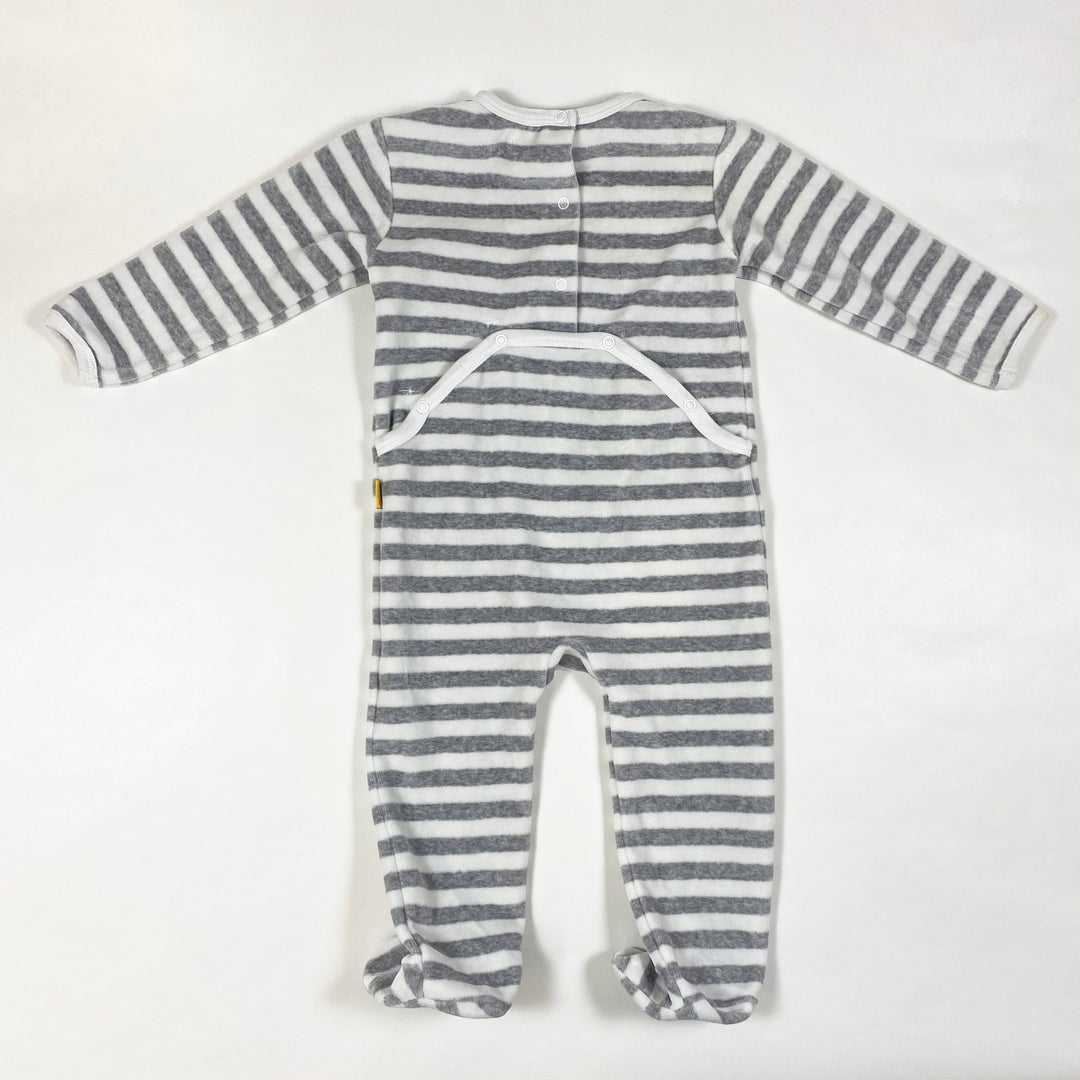 Steiff grey stripe velour pyjama 9M/74 4