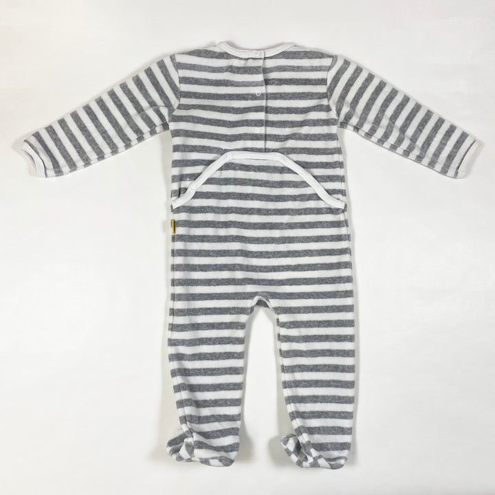 Steiff grey stripe velour pyjama 9M/74 4
