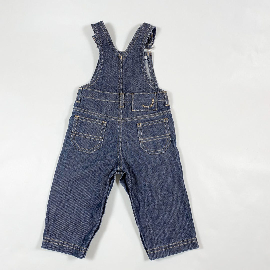 Petit Bateau dark navy dungarees 12M/74 2