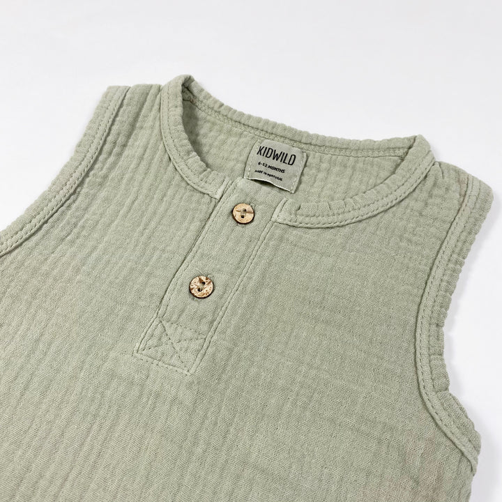 Kidwild sage tank top Second Season 6-12M 2