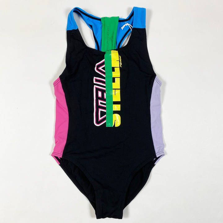 Stella McCartney Kids schwarzes Color Block Schwimmkostüm Second Season 6Y