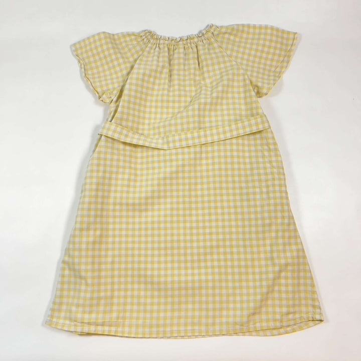 Uniqlo yellow gingham dress 5-6Y 2