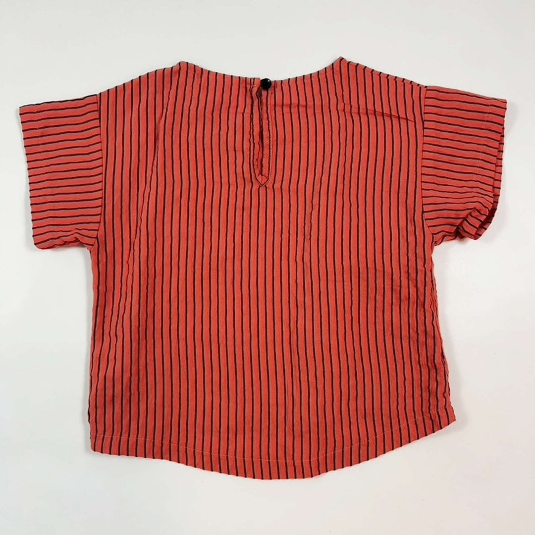 Knast by Kutter red striped shortsleeved blouse 5-6Y 2