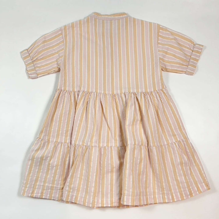Hust & Claire peach and pink striped dress 5-6Y 2