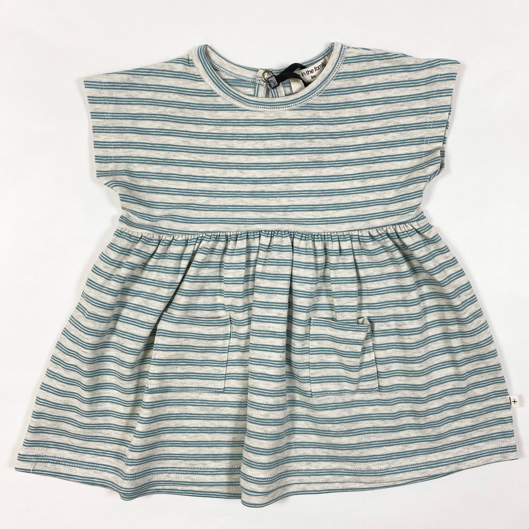 1+ in the Family grasse mint striped dress Second Season 18M