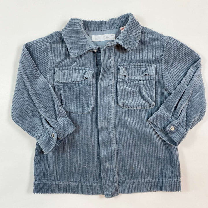 Zara soft dusk blue corduroy jacket 3-4Y/104 1