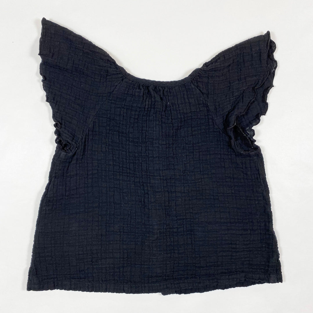 Zara black muslin blouse 2-3/98 2
