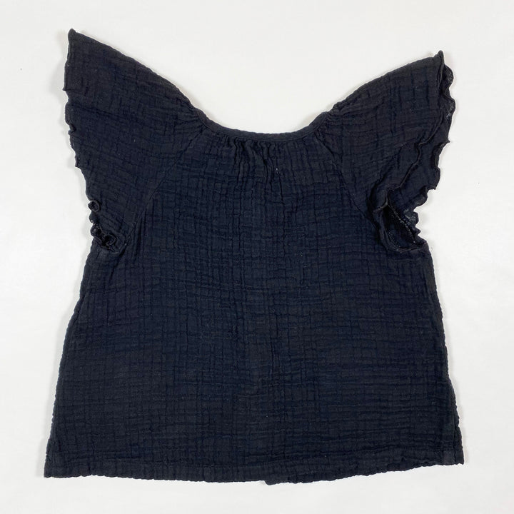 Zara black muslin blouse 2-3/98 2