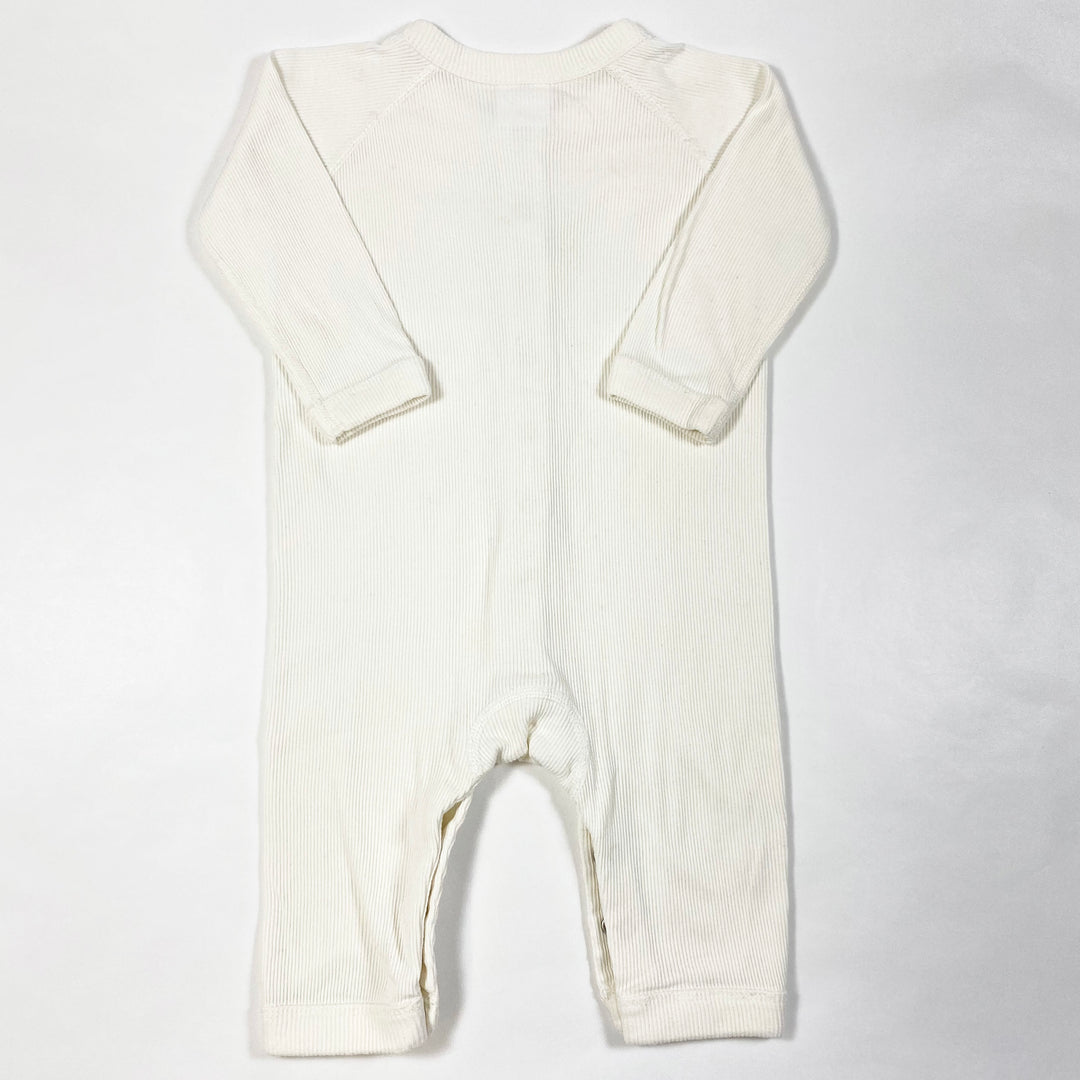 Hanna Andersson ecru rib jumpsuit 70/6-12M 3