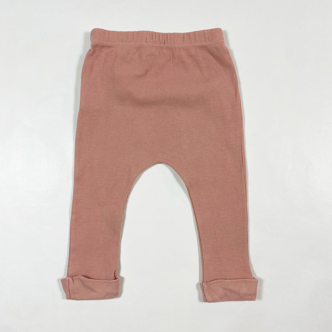 1+ in the family blush rib pants 6M 2