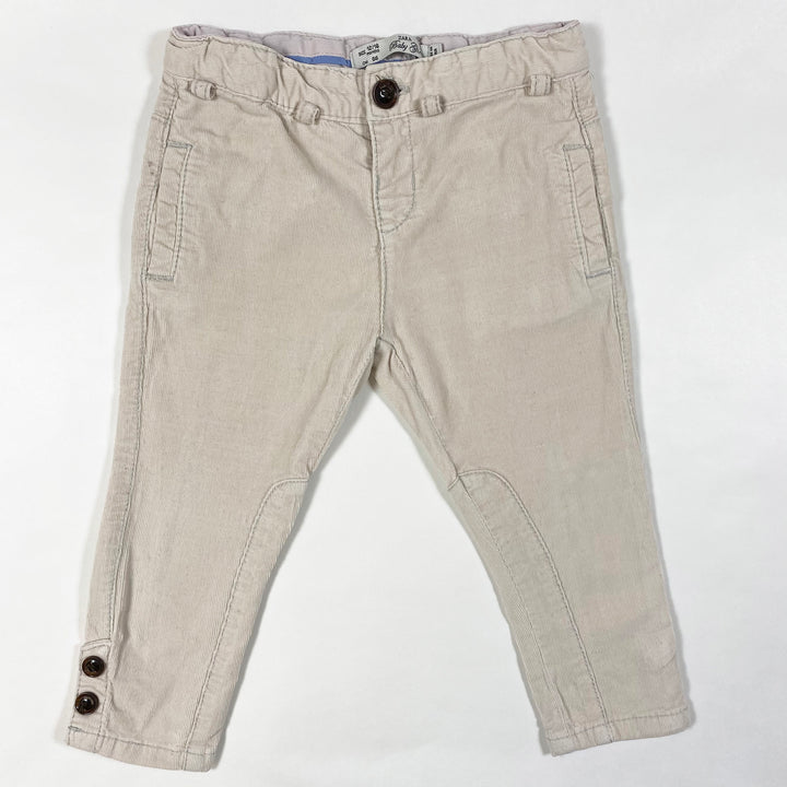 Zara beige Cord-Hosen 12-18M/86