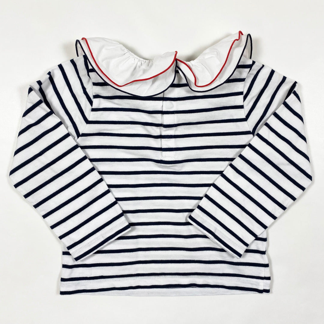 Jacadi clown collar striped sweater 36M/96 3