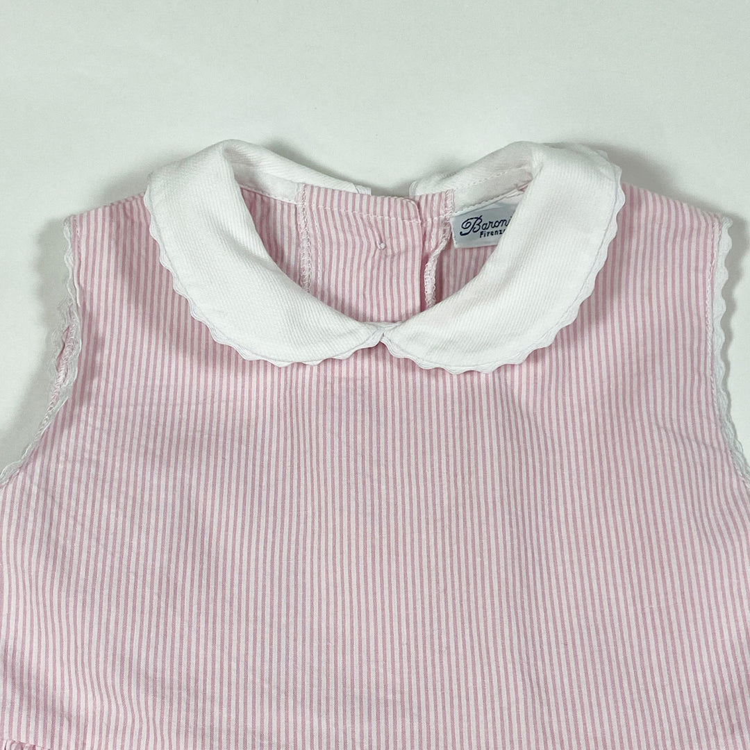 Baroni pink striped dress 2Y 2