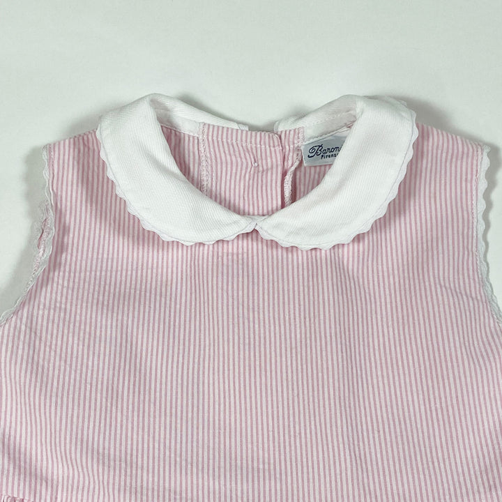 Baroni pink striped dress 2Y 2