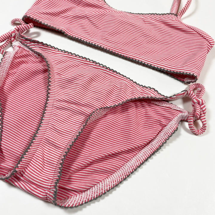 Petit Bateau red striped bikini 6Y/114 2