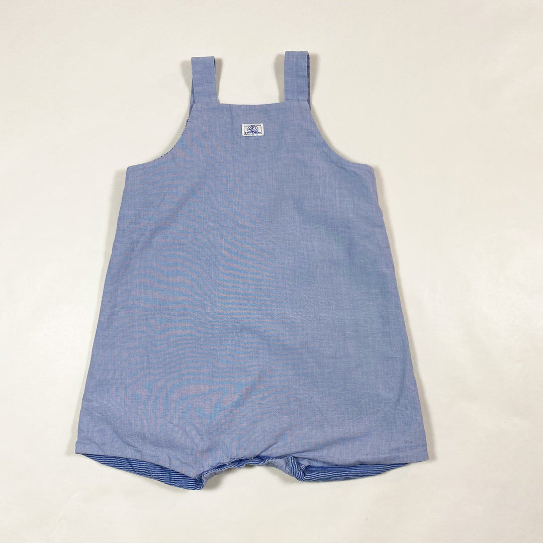 Petit Bateau light blue romper 12M/74 2