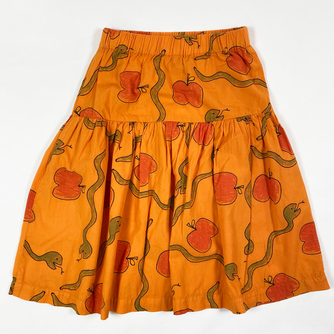 The Animals Observatory orange Turkey apples & snakes print skirt Second Season 8Y