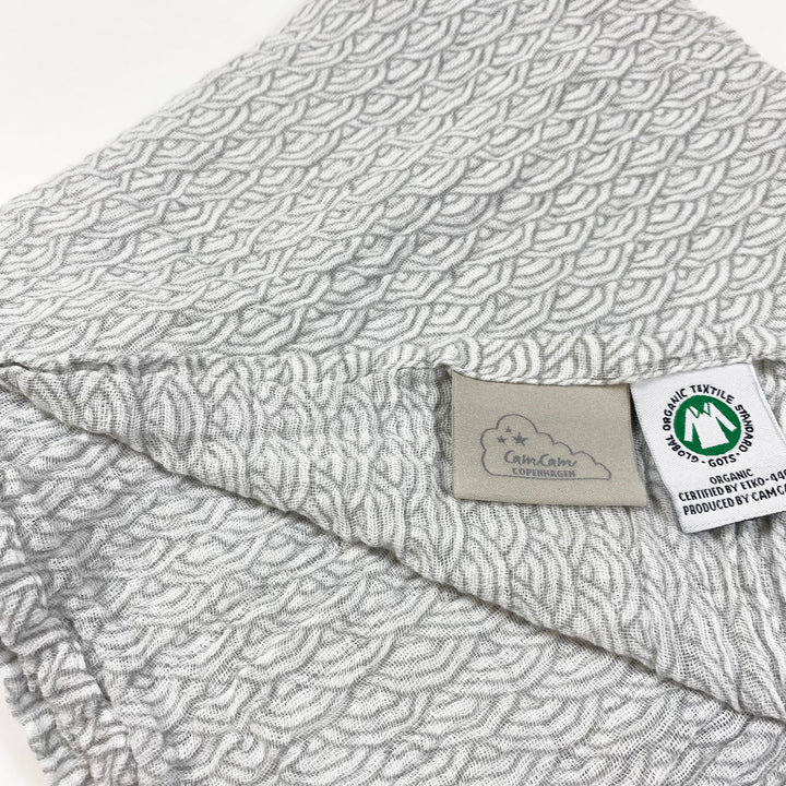 CamCam Copenhagen wave muslin blanket 120x120cm 2