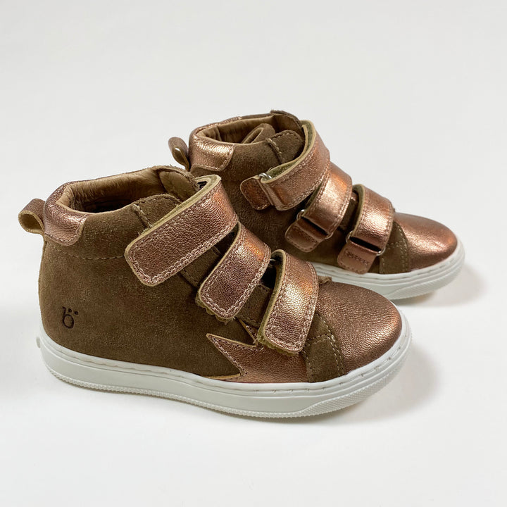 Benjie of Switzerland rose gold suede sneakers 27 1