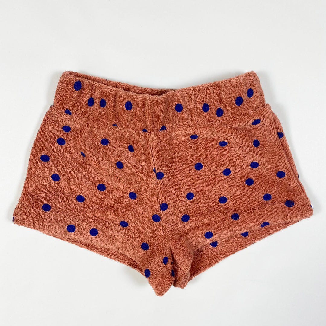 Bobo Choses orangefarbene Polkadot-Frottee-Shorts Second Season 3-6M/68cm