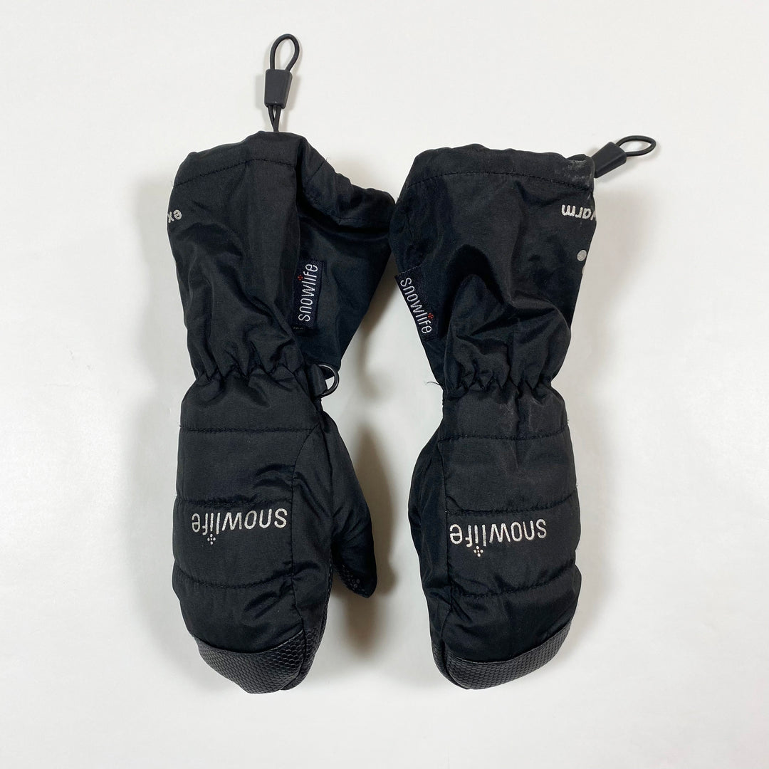 Snowlife black extra warm spice ski mittens  KXS/13cm 1