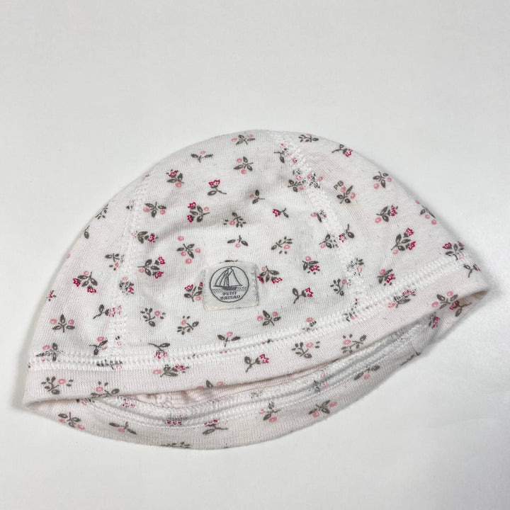 Petit Bateau floral baby hat 3M 1