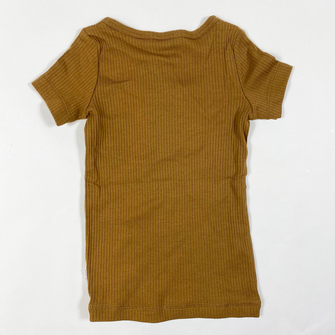 Jamie Kay camel rib knit tee Second Season 1Y