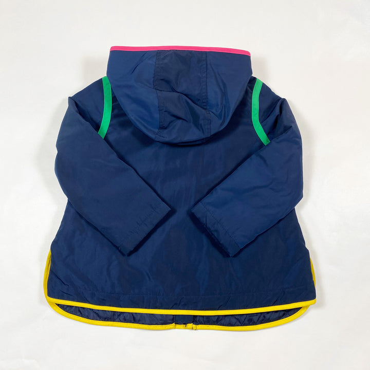 Benetton navy multicolour lightly padded jacket 3-4Y/100 2