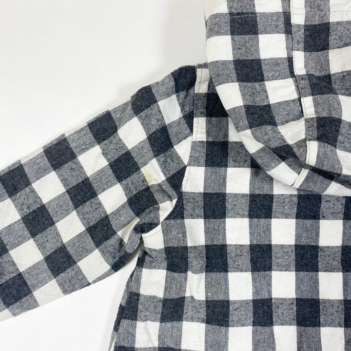 Zara grey checked spring jacket with hood 18-24M/92 4