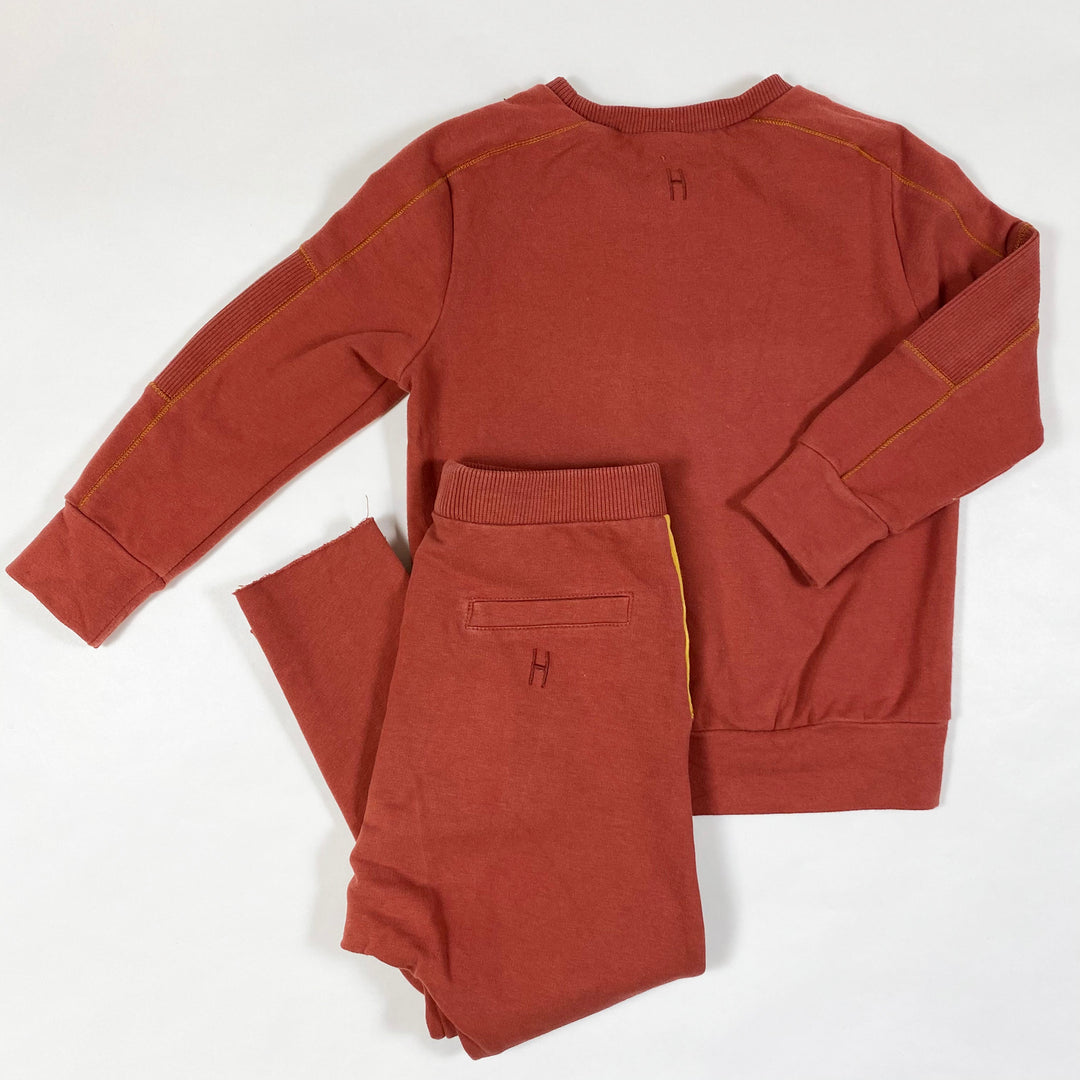 Little Hedonist rust sweatshirt & pants set 98/104cm 3
