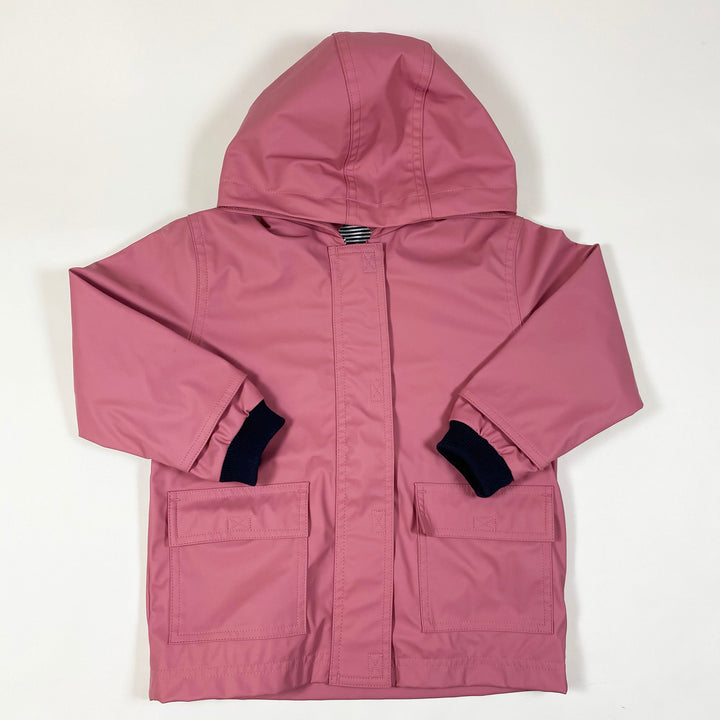 Petit Bateau vintage pink rain jacket with striped lining 3Y/95