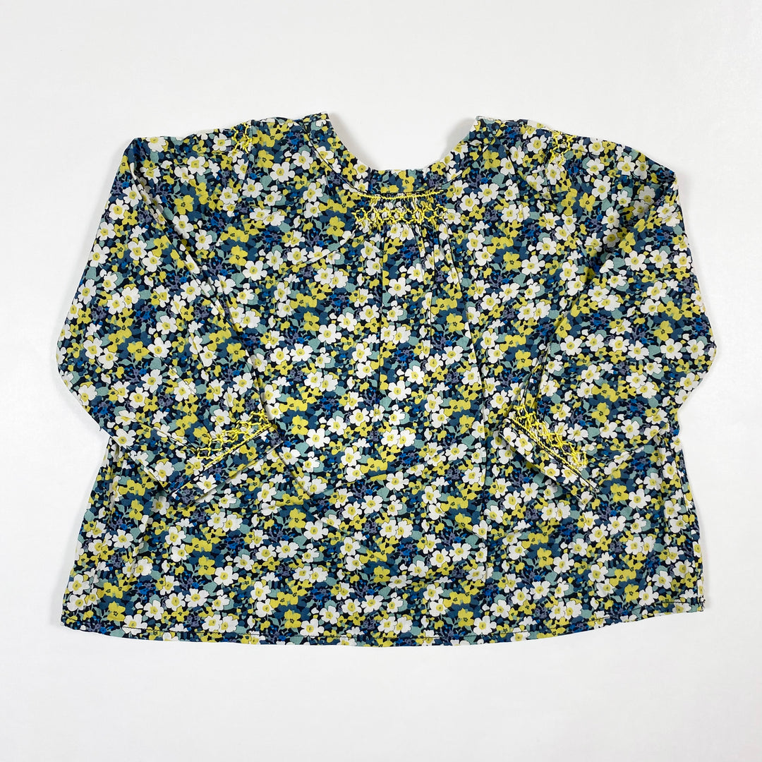 Bonpoint floral-print smocked blouse 18M 3
