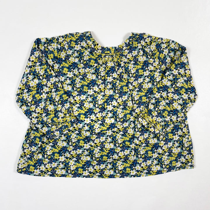 Bonpoint floral-print smocked blouse 18M 3