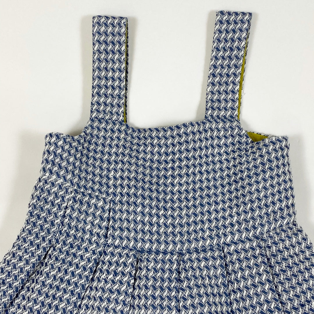 Atelier Parsmei blue pleated linen dress 4Y