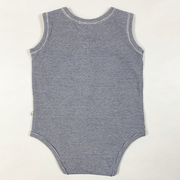 1+ in the Family tamariu blue sleeveless striped body Second Season 18M