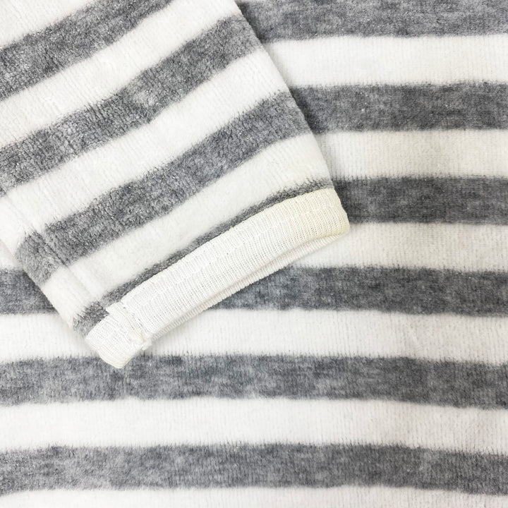 Steiff grey stripe velour pyjama 9M/74 3